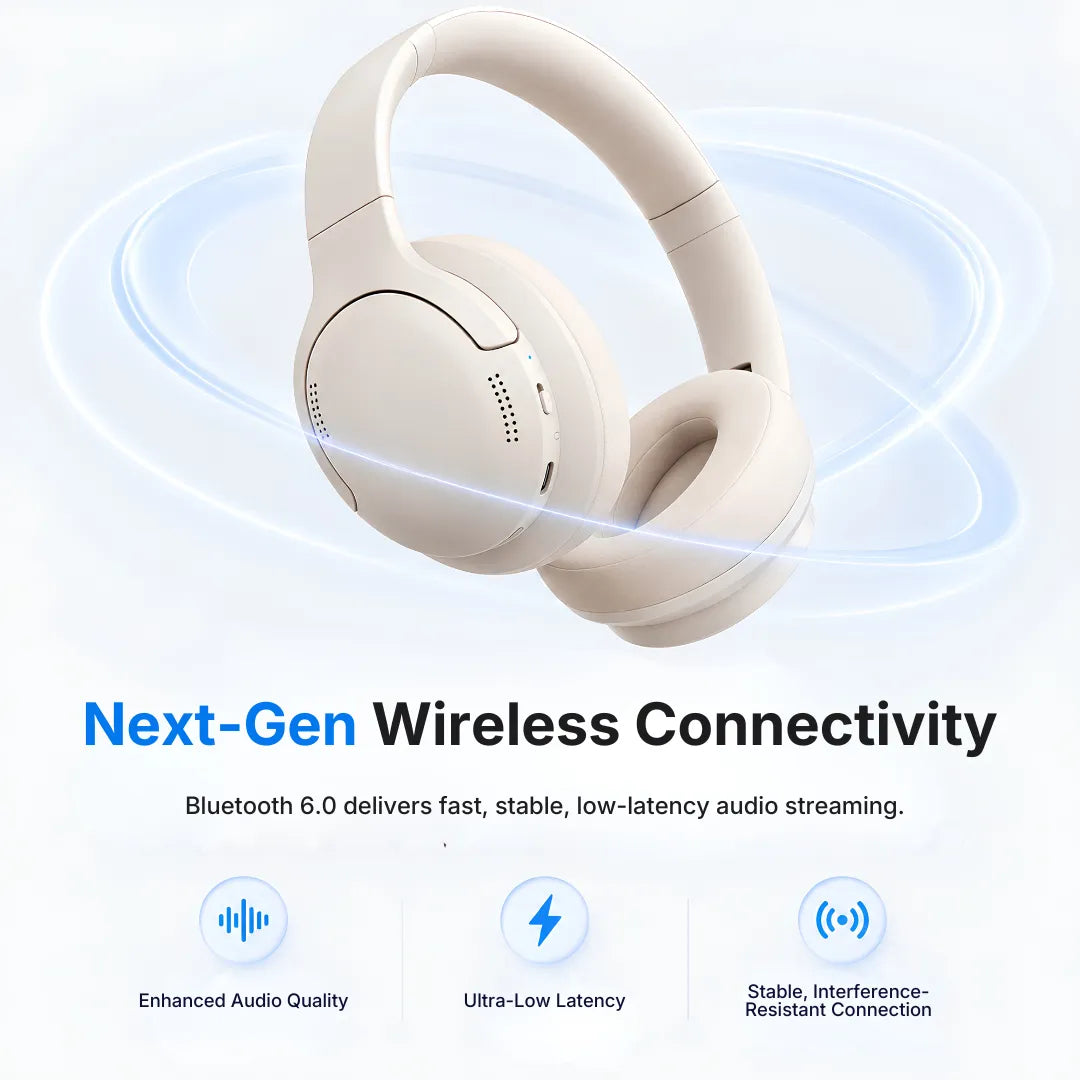 Baseus BH1 Lite Wireless Headphones SuperBass Sound & 80-Hour Battery
