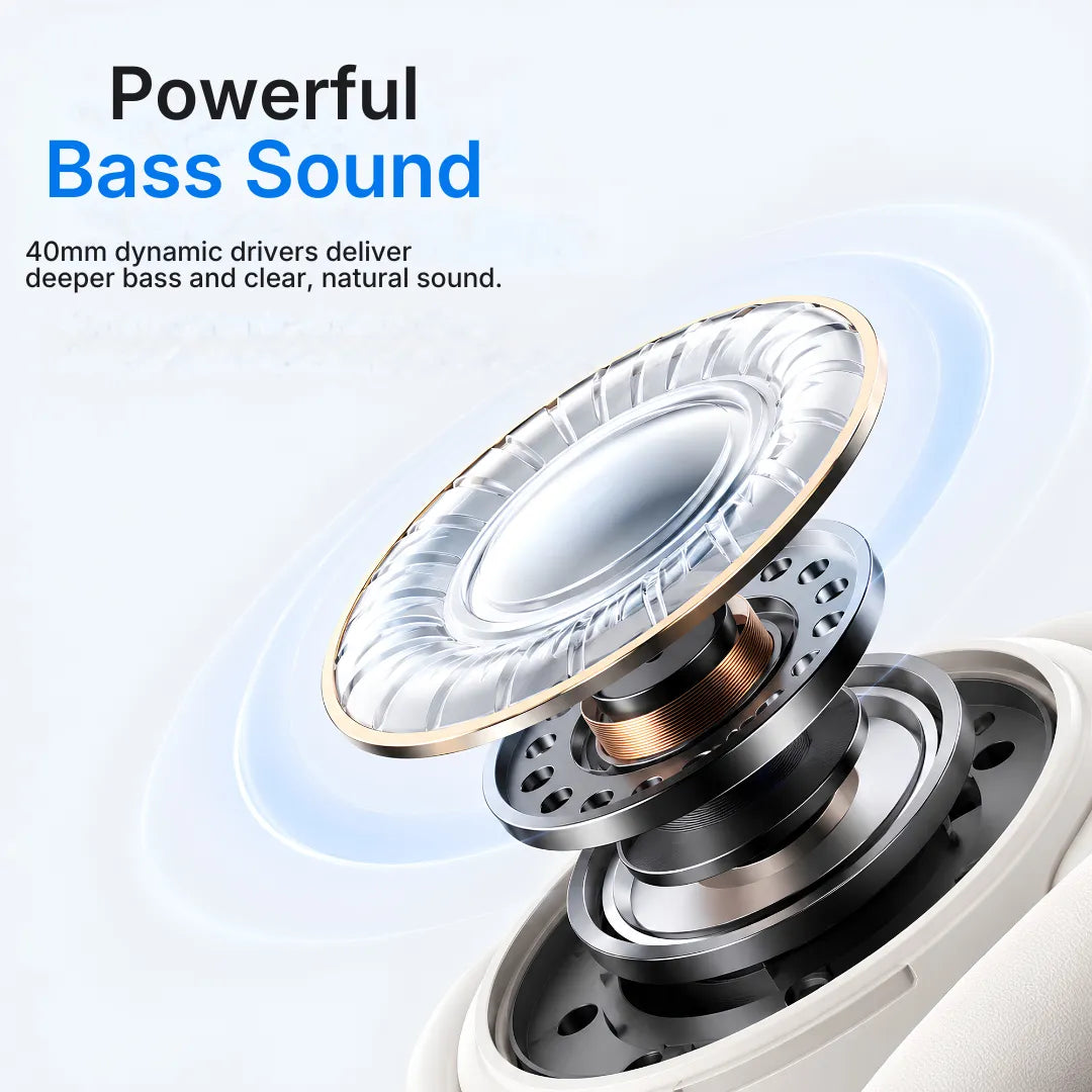 Baseus BH1 Lite Wireless Headphones SuperBass Sound & 80-Hour Battery