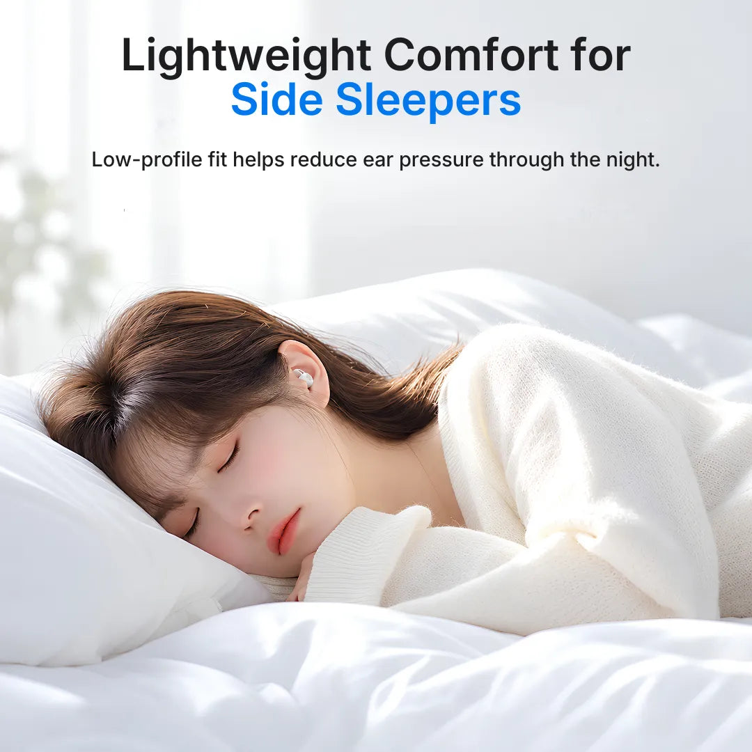 Cute 50 Sleep Earbuds Ultra-Light Comfort & Bluetooth 5.3