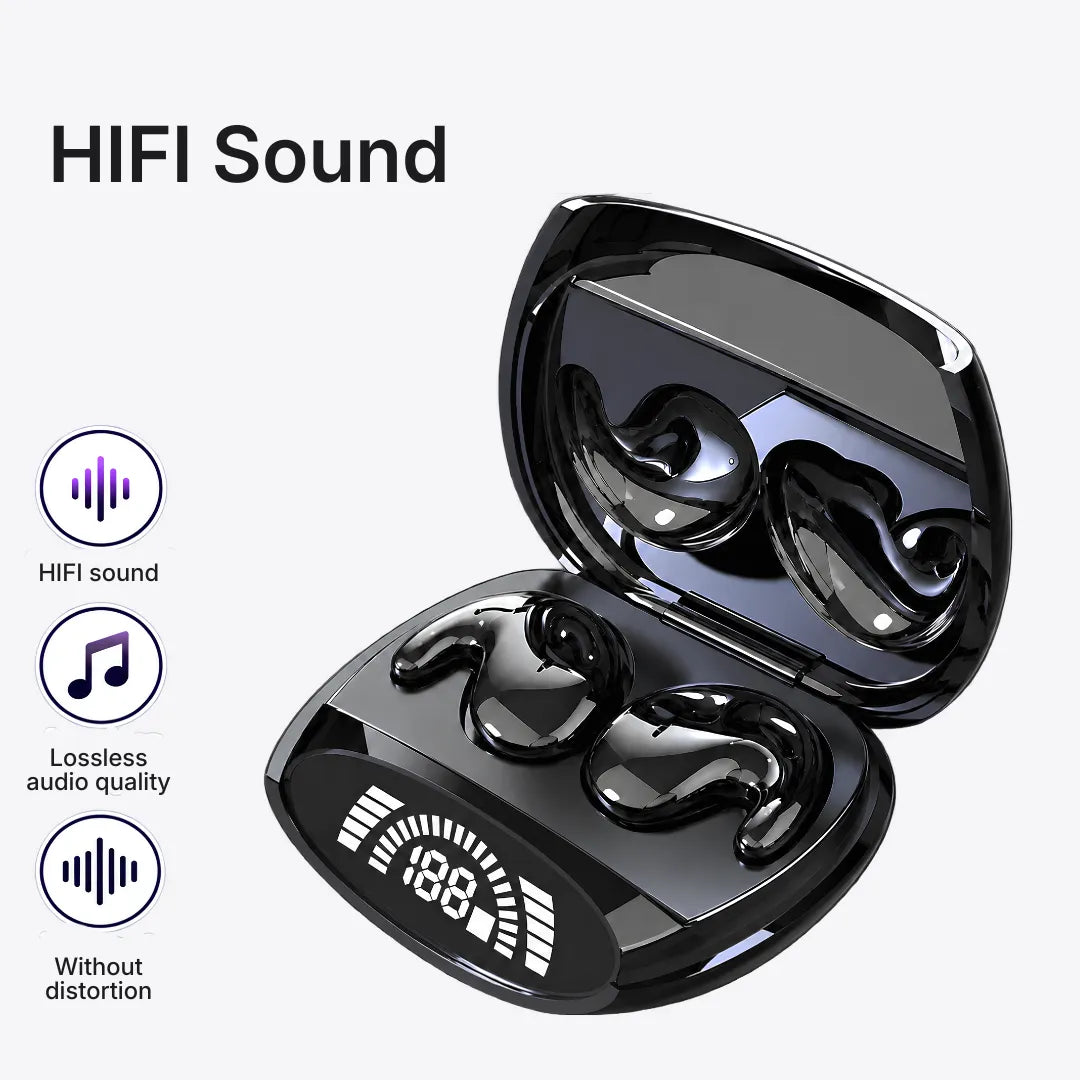 InvisiBuds AI Translator Wireless Earbuds with 135-Language Real-Time Translation & Hi-Fi Sound