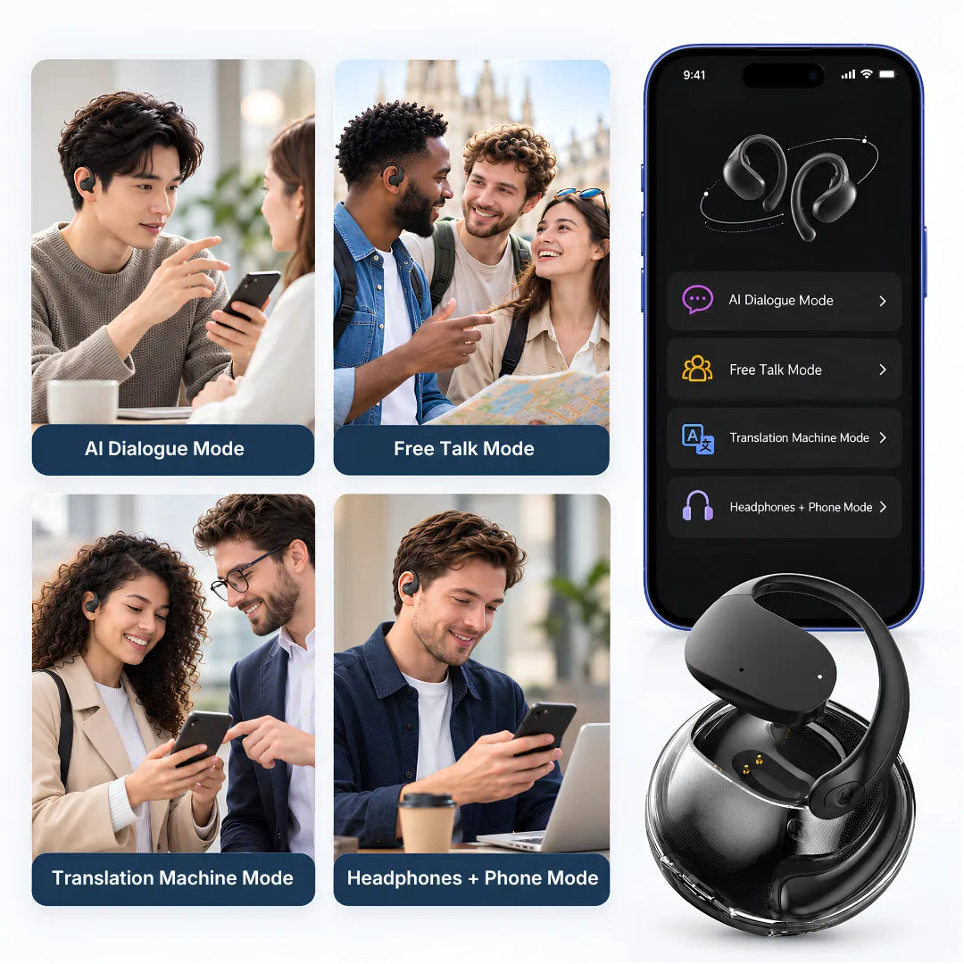 MINISO X15 Pro AI Translator Earbuds AI Translation & Open-Ear Comfort