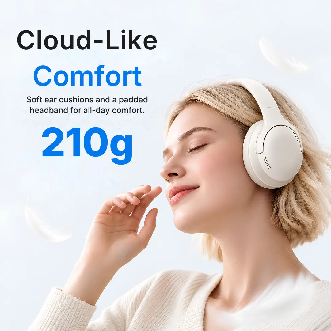 Baseus BH1 Lite Wireless Headphones SuperBass Sound & 80-Hour Battery