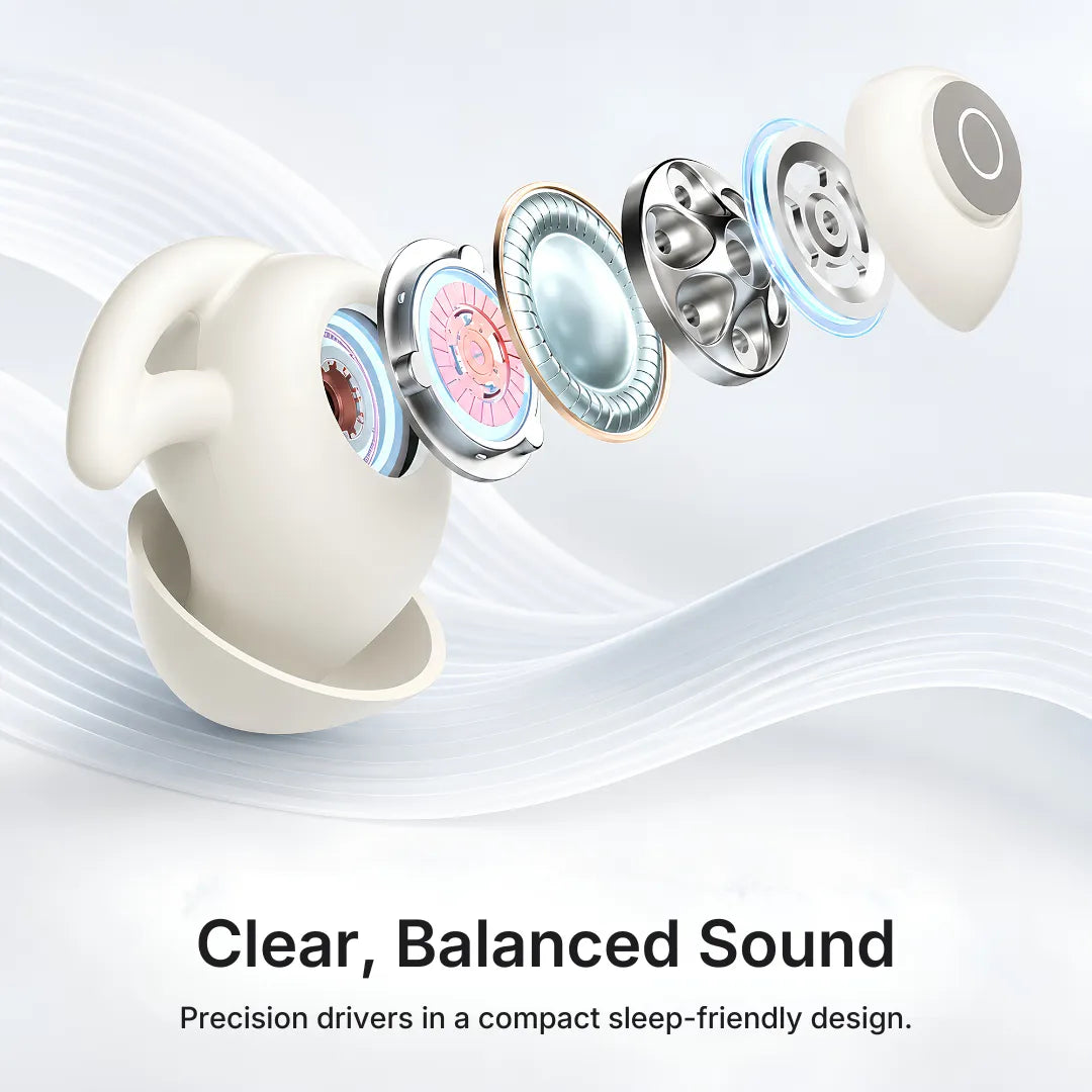 Cute 50 Sleep Earbuds Ultra-Light Comfort & Bluetooth 5.3
