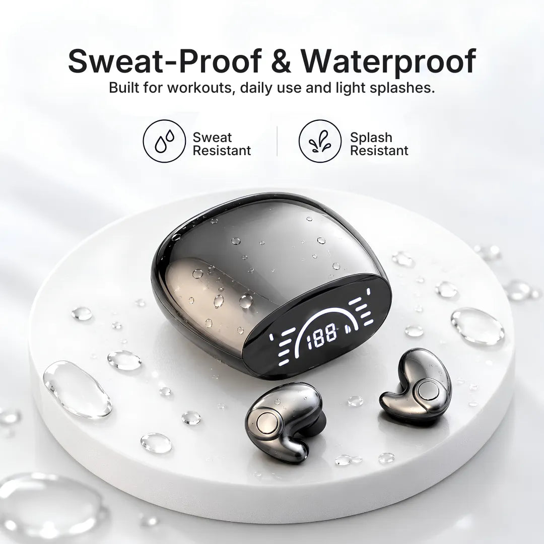 InvisiBuds AI Translator Wireless Earbuds with 135-Language Real-Time Translation & Hi-Fi Sound